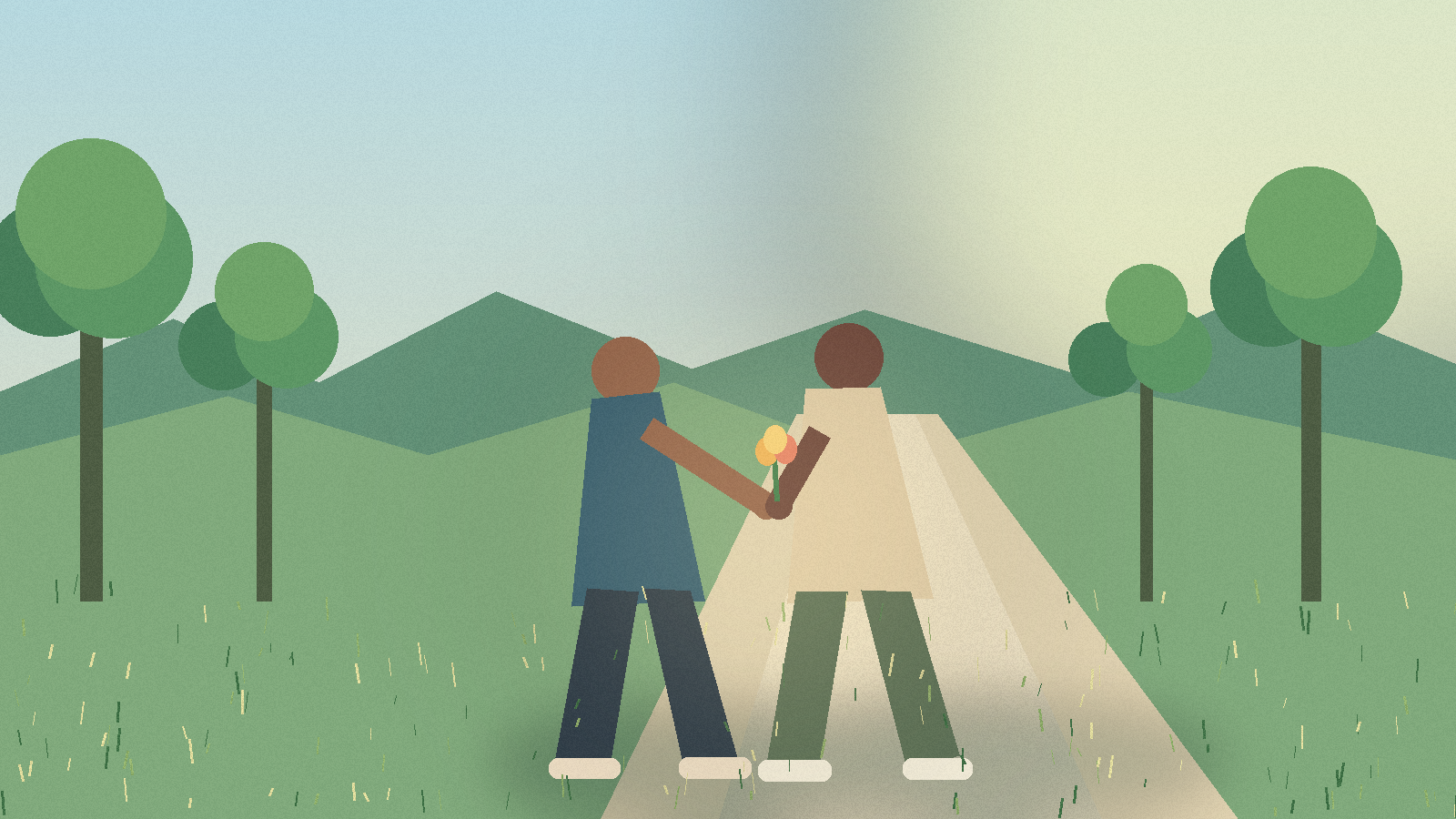 Two friends sharing a simple thoughtful gesture without shopping or expensive gifts